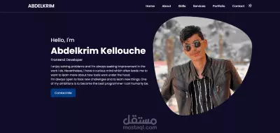 معرض اعمال شخصي بسيط | simple portfolio