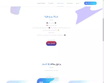 تصميم موقع خاص بشركة ربوع طيبه للعمره