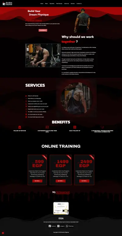 تطوير الموقع الرسمي للمحاضر/الخبير إبراهيم الجمال (Personal Branding)