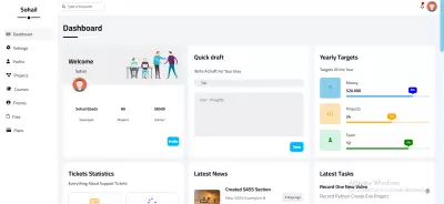 تصميم موقع landing page, dasbboard - تحويل قالب PSD إلي قالب HTML