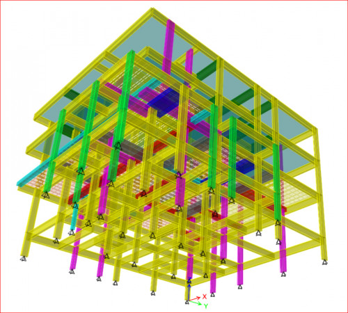 تصميم متكامل لمنشأ سكني بالإضافة لنوتة حسابية وحصر كميات كل البنود
