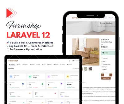 Furnishop نظام متجر إلكتروني متكامل لبيع الأثاث عبر الإنترنت، مبني باستخدام Laravel 12.