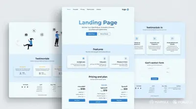 إنشاء صفحة Landing Page حديثة وسريعة الأداء بـ Tailwind CSS