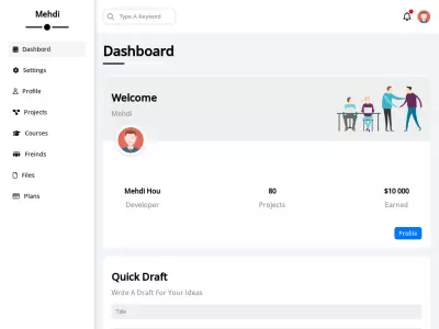 Dashbord website