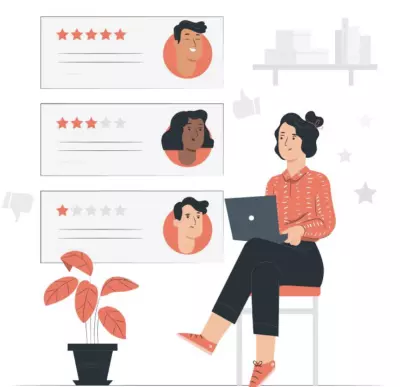 ادخال البيانات واضافة تعليقات وتقييمات على المواقع