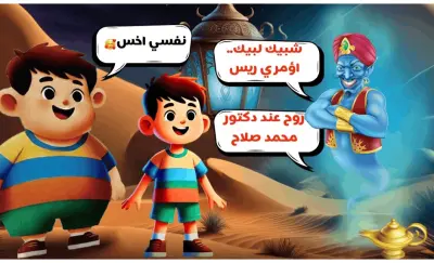 تصميم إعلان إبداعي لعيادة تغذية بأسلوب قصصي