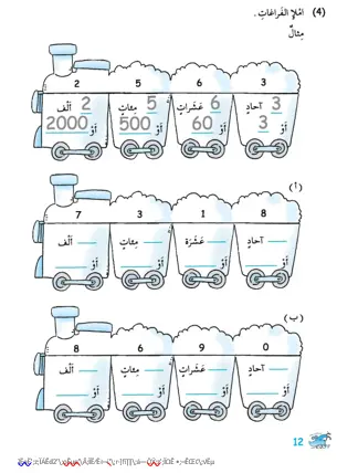 تصميم صور تعليمية للأطفال في مادة الرياضيات