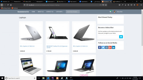 Ecommerce with Dashboard