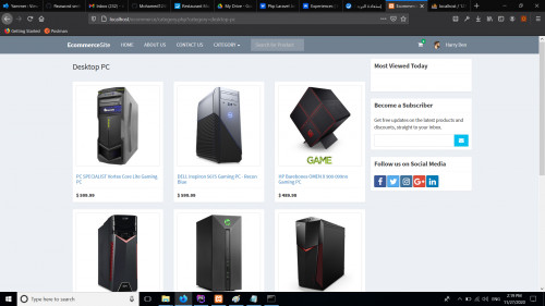 Ecommerce with Dashboard