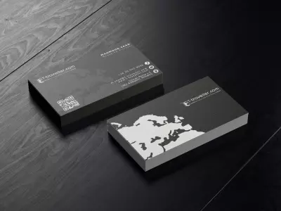 تصميم بيزنس كارد لشركة سياحية