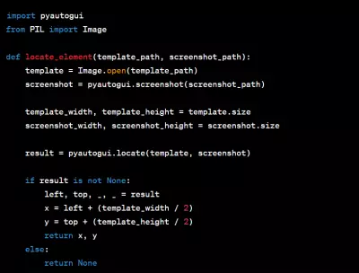 نموذج بسيط يستخدم مكتبة PyAutoGUI لالتقاط الشاشة