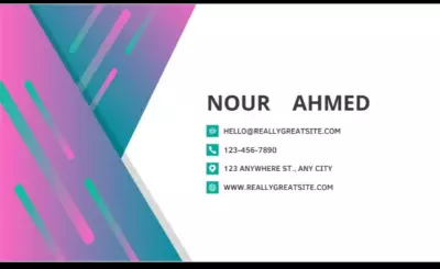 تصميم بطاقة عمل