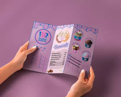 تصميم قائمة لمحل ايس كريم