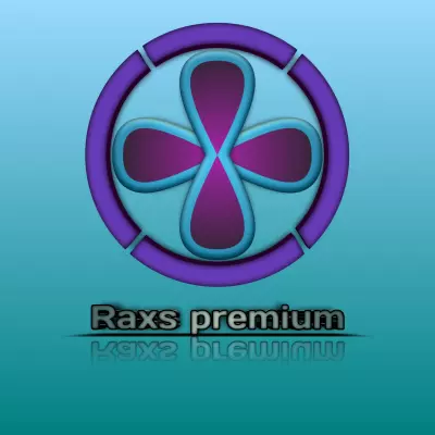 شعار 3D لشركة Raxs premium