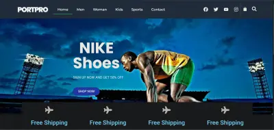 متجر ملابس إلكتروني – Demo Store Landing Page