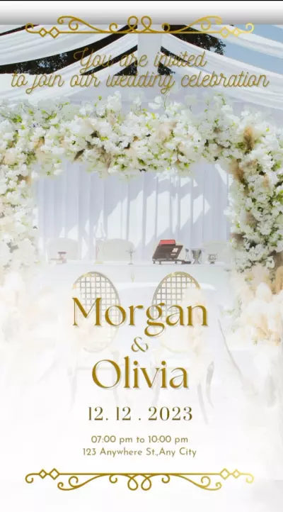 تصميم دعوات زواج / زفاف او خطوبة الكترونية