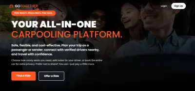 GoTogether Ride Sharing Platform - منصة المشاركة في الرحلات وتوصيل الطرود