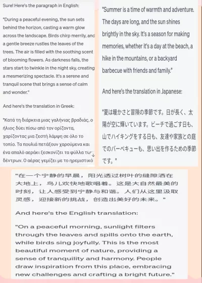 ترجمة و انشاء محتوى