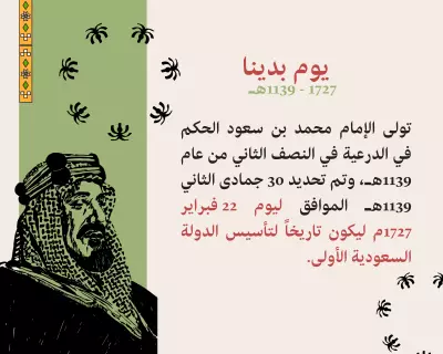 تصميم توزيعات يوم التأسيس