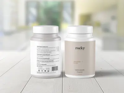 rocky labels تصميم استيكر sticker design