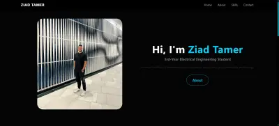 موقع بورتفوليو حديث – مطوّر باستخدام React و Bootstrap