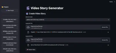 تطبيق ويب لانتاج الفيديوهات بالذكاء الاصطناعي