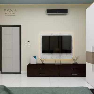 أناقة هادئة ولمسة فندقية داخل غرفة نوم صغيرة