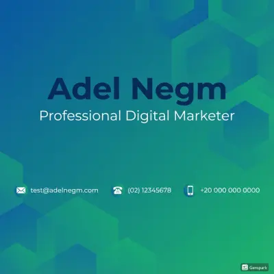 تصميم بطاقة أعمال رقم 3 .