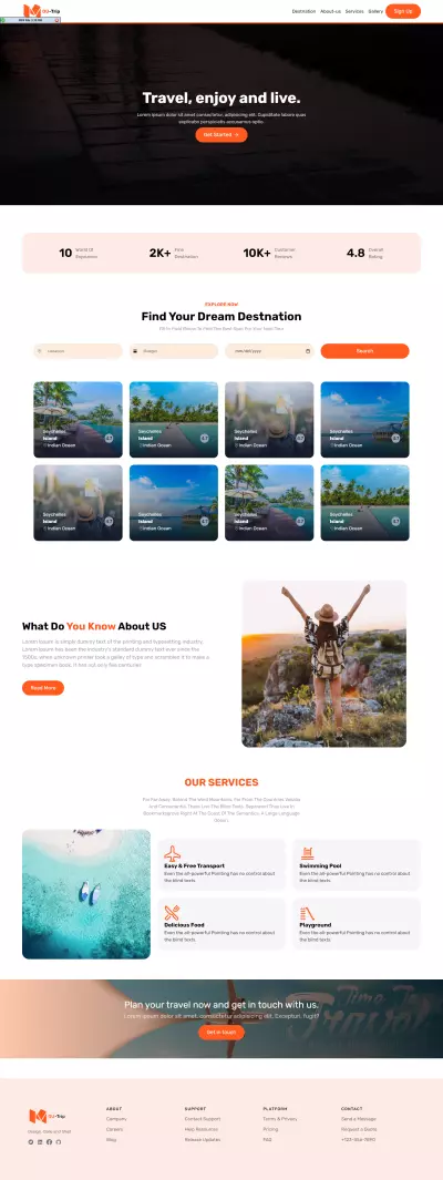 landing page