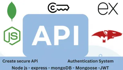 إنشاء RESTful API باستخدام express js,mongoDB, Node js