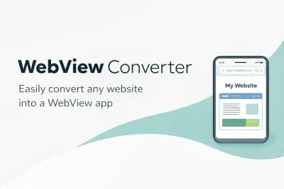 WebView App – تحويل أي موقع إلى تطبيق أندرويد