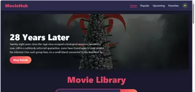 MovieHub – Movie & Series Database Web App