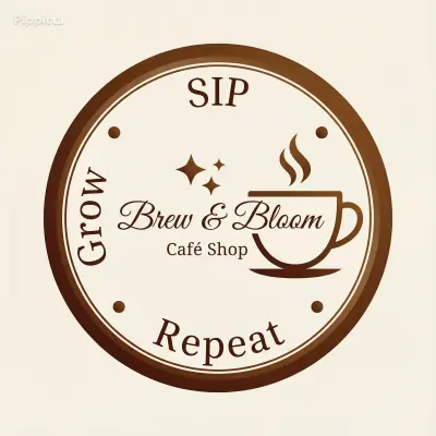 تصميم شعار وبوستات سوشيال ميديا لبراند قهوة