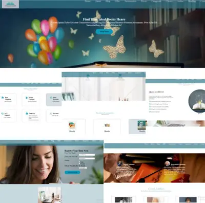تصميم وتطوير موقع مكتبة إلكترونية تفاعلي