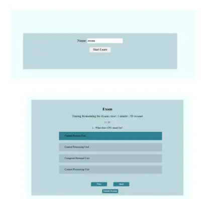 نظام اختبارات إلكتروني تفاعلي  | Online Exam