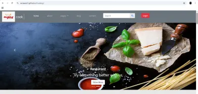 تصميم وتطوير موقع وصفات طبخ ( Responsive Cooking Website)