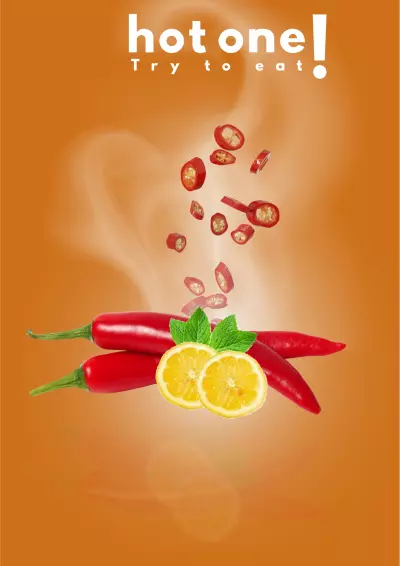 تصميم بوستر عن مطعم