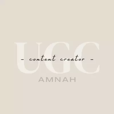 UGC/ صانعه محتوى
