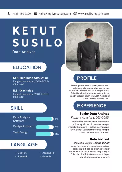 تصميم سيرة ذاتية (cv ) بطريقة احترافية.