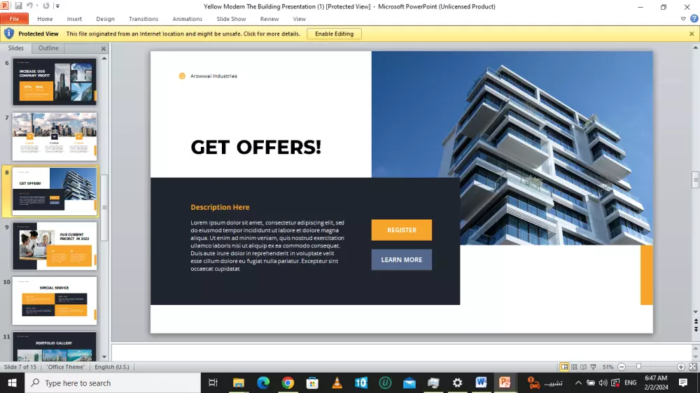 تصميم عروض بوربوينت احترافية لتقديم مميز وجذاب