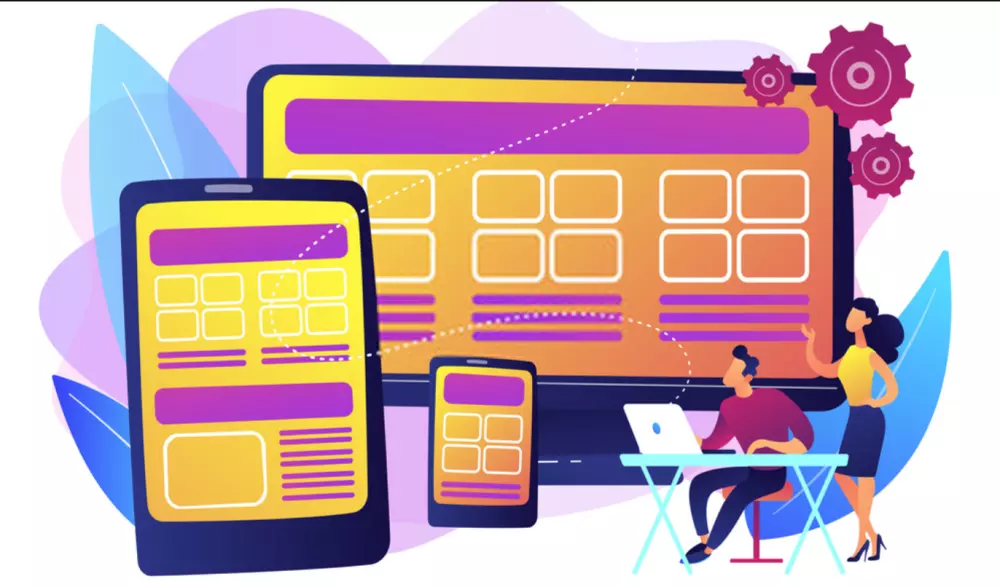 تصميم موقع متجاوب مع جميع انواع الشاشات