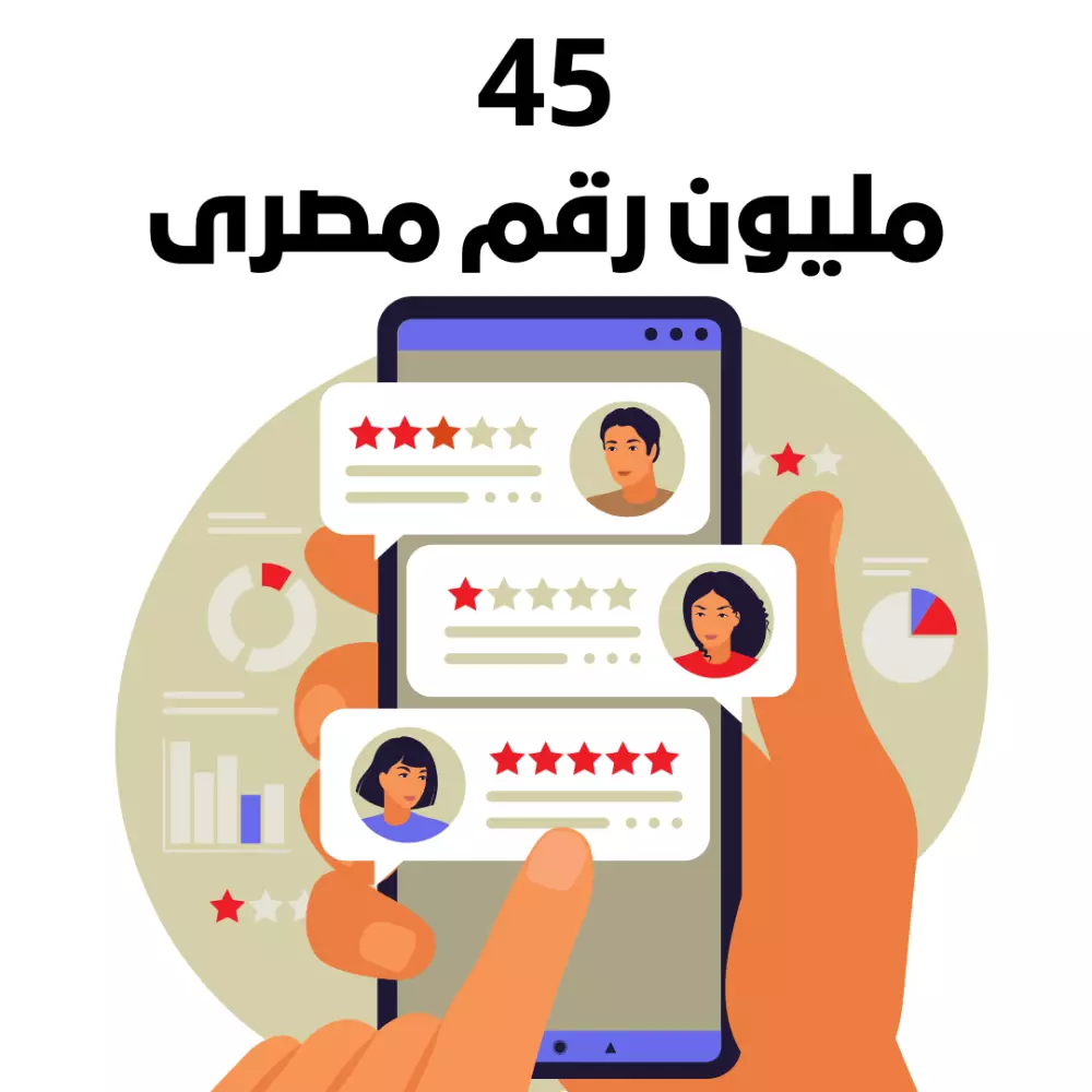 فرصة فريدة للتسويق باستخدام 45 مليون رقم مصرى عبر الواتساب والرسائل SMS