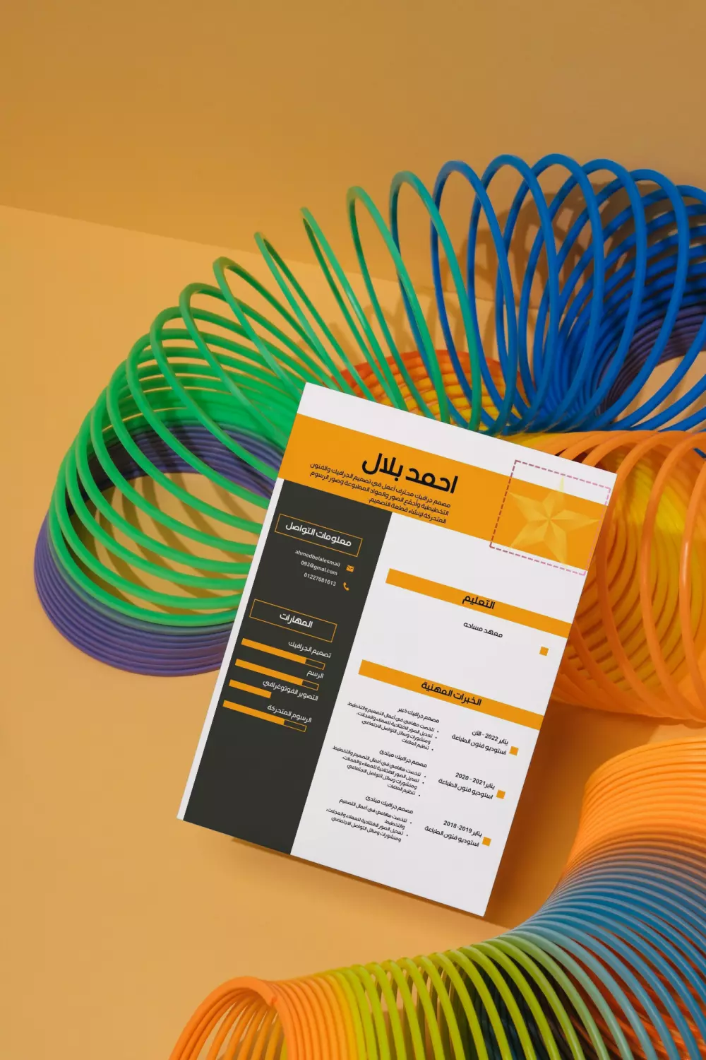 تصميم سيره ذاتيه احترافيه (CV)