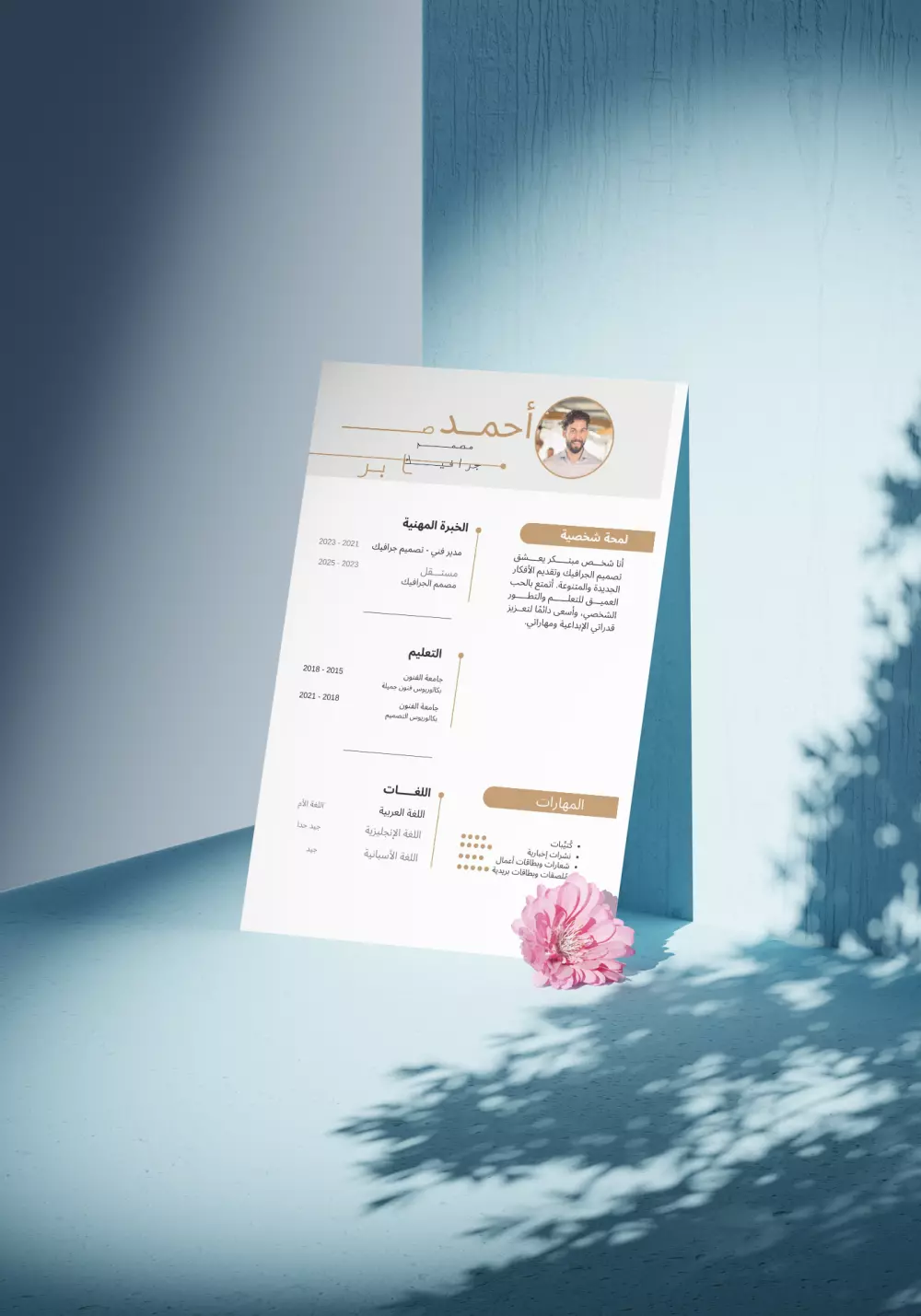 تصميم سيره ذاتيه احترافيه (CV)