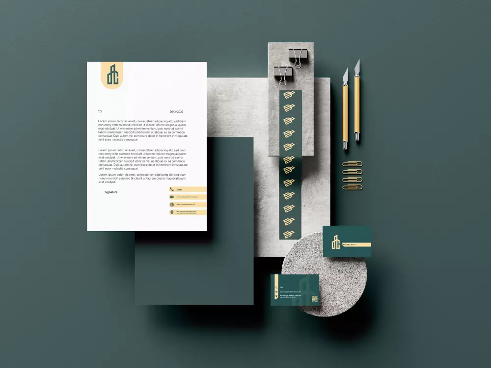 تصميم احد عناصر الهوية البصرية