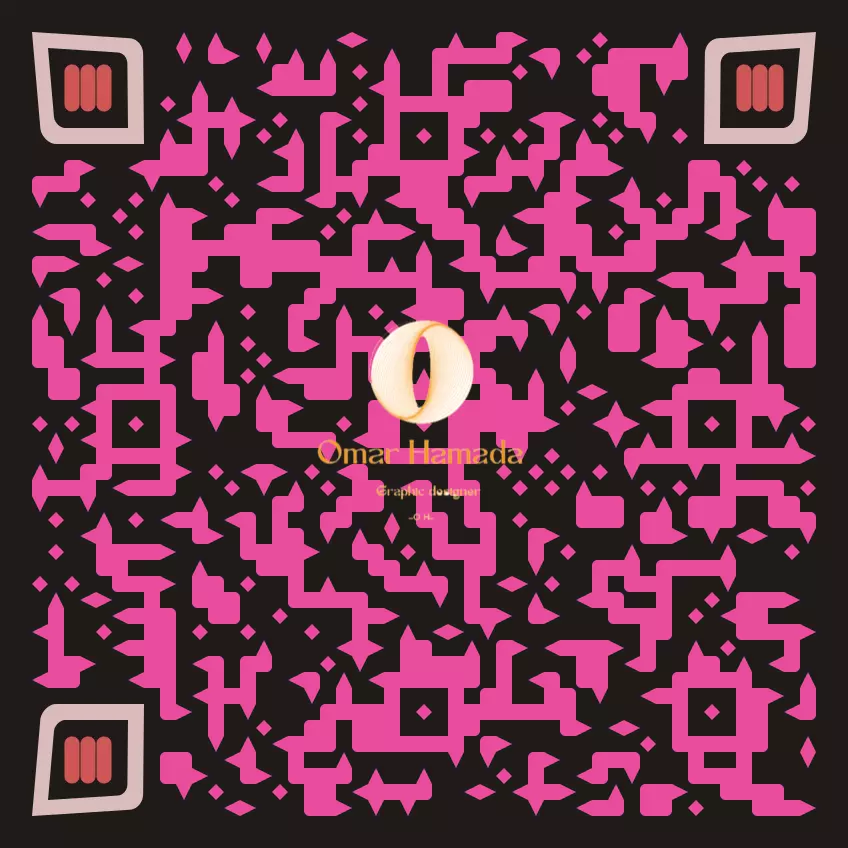 تصميم Qr code  مميز وربطه بحسابات السوشيل ميديا