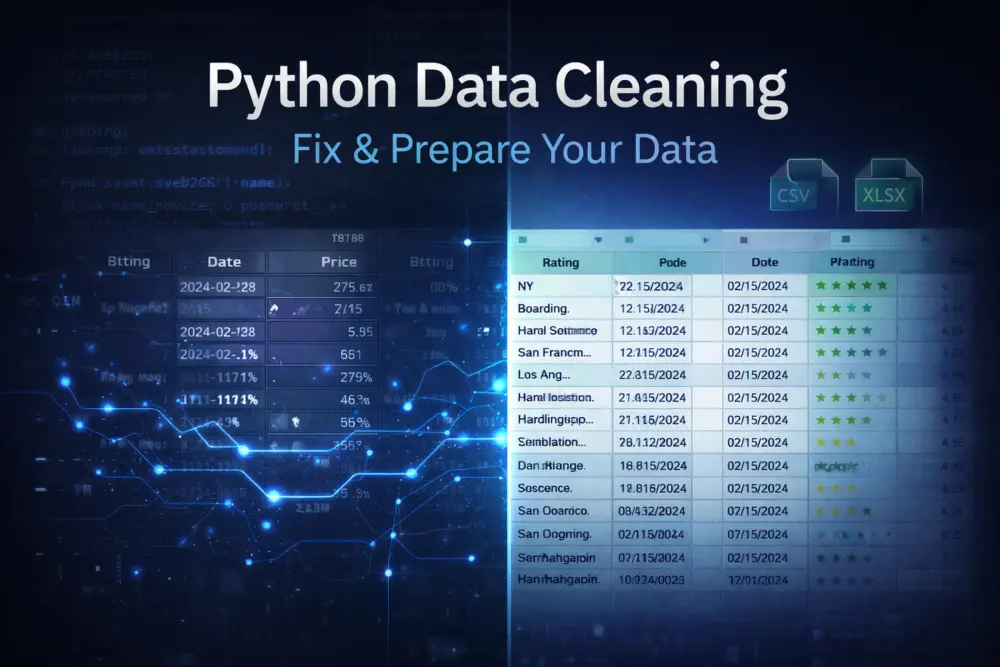 تنظيف وتجهيز البيانات باستخدام Python