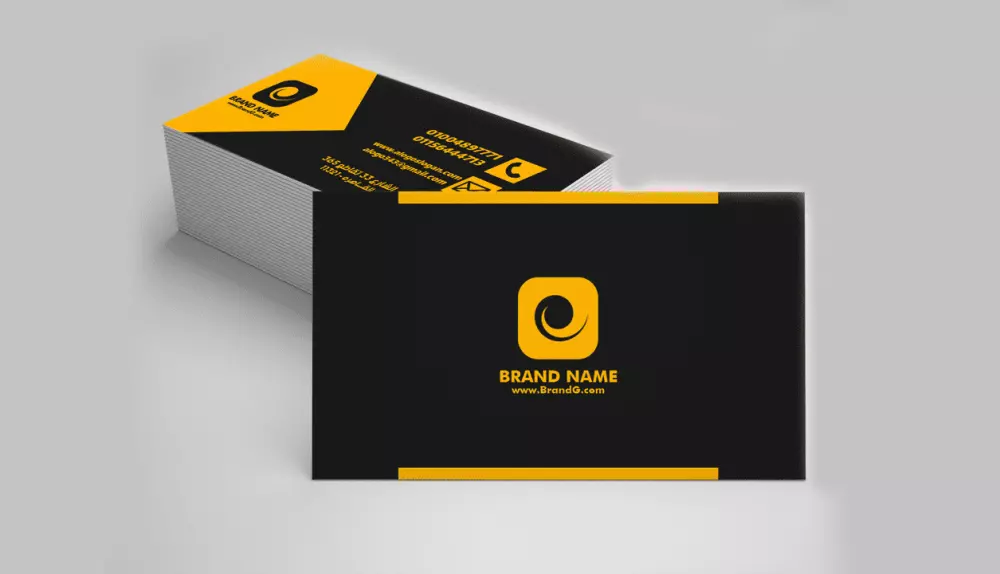 تصميم بطاقه اعمال business card لشركه او لشخص
