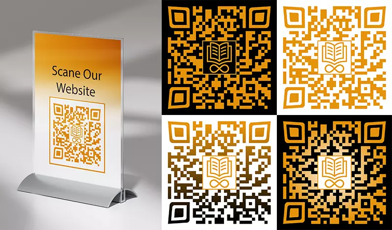 انشاء تصاميم QR code بشكل مميز مع اللوجو الخاص بك