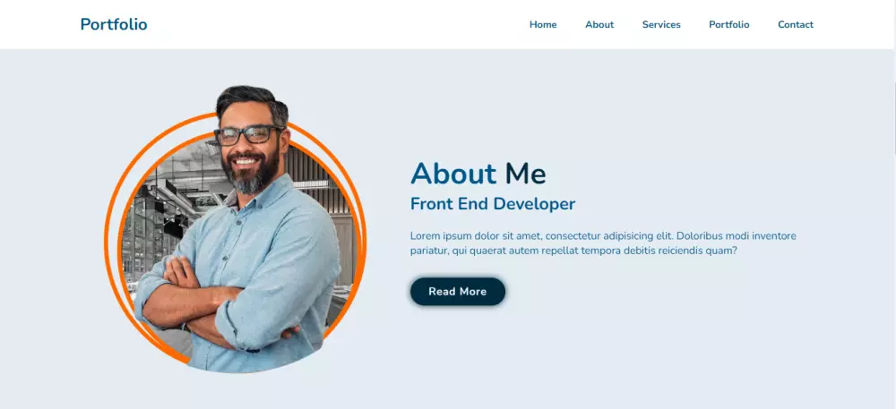 موقع ويب شخصي متوافق مع جميع الشاشات